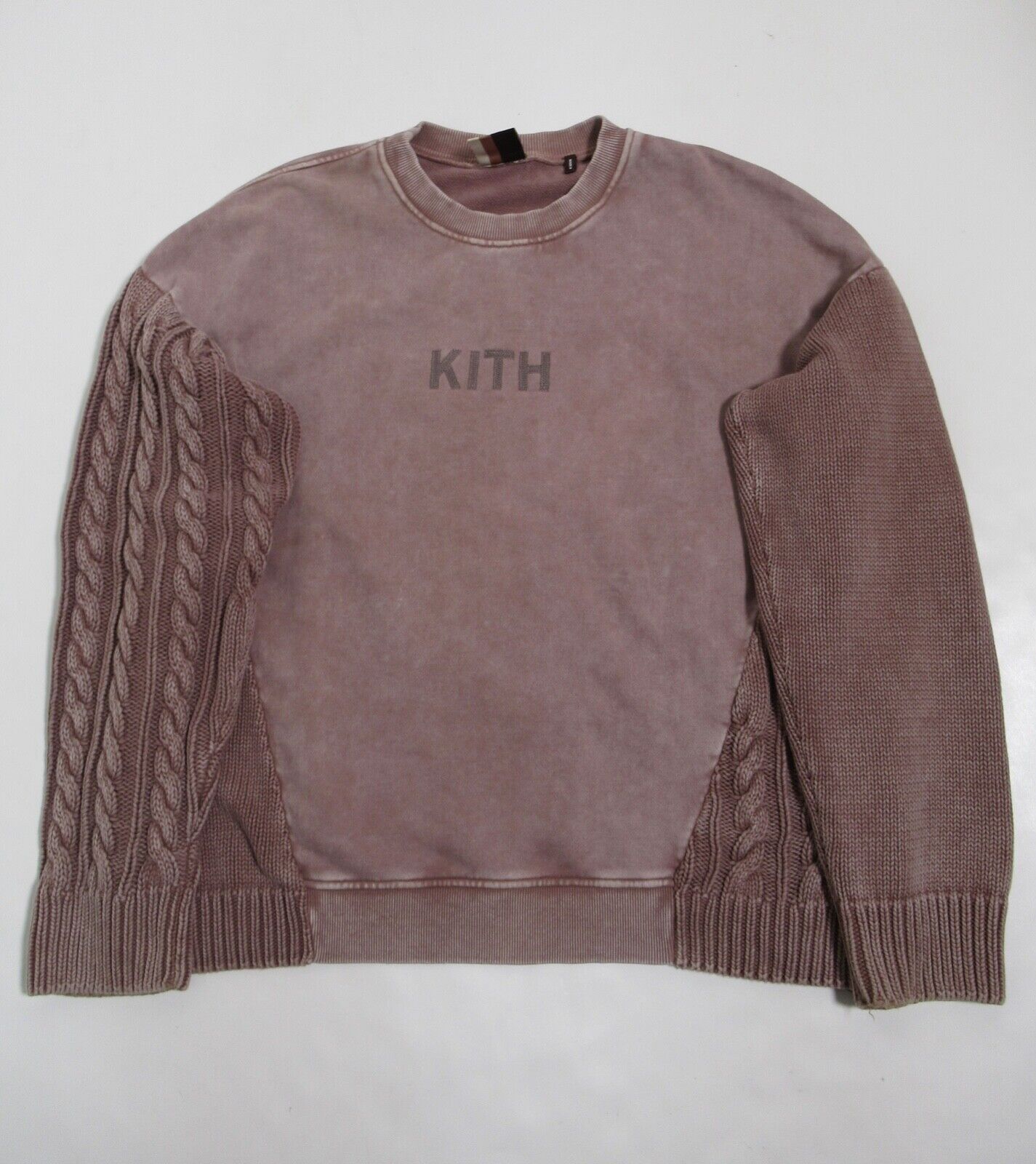 Kith Combo Knit Crewneck Cinder KH2393 Size XL Pullover Kith Combo Knit Crewneck Cinder KH2393 Size XL Pullover