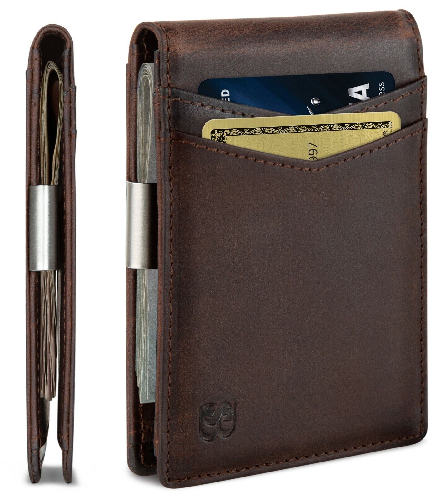Wallet - Mens Wallets Slim Front Pocket Rfid Blocking