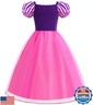 SYoimy Princess Dress for Girls Princess Dress Up Costume Birthday Party Halloween Cosplay Costume with Accessories