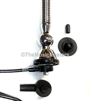Spring Loaded Stainless Steel Ball Base Universal Antenna Car Audio Stereo Radio
