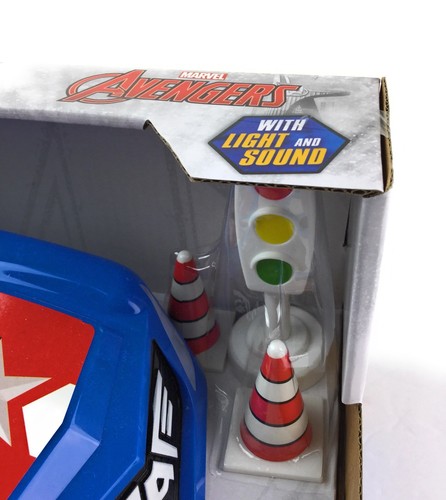 Marvel Avengers Captain America Friction Car Lights Sounds  Ages 3+ New