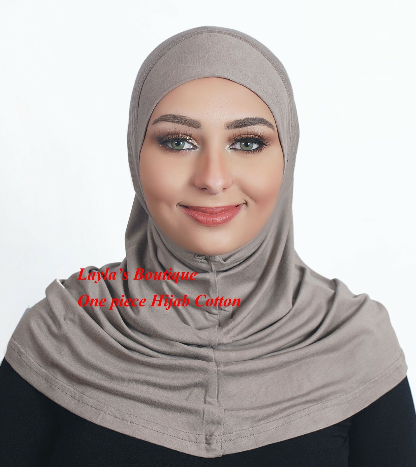 Al Ameera Muslim Hijab Pure Cotton One piece Hood & Hijab Tube Under scarf Cap