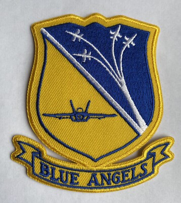 BLUE ANGELS U.S.NAVY PATCH AEROBATIC FIGHTERJET PILOT AVIATOR DEMONSTRATION TEAM