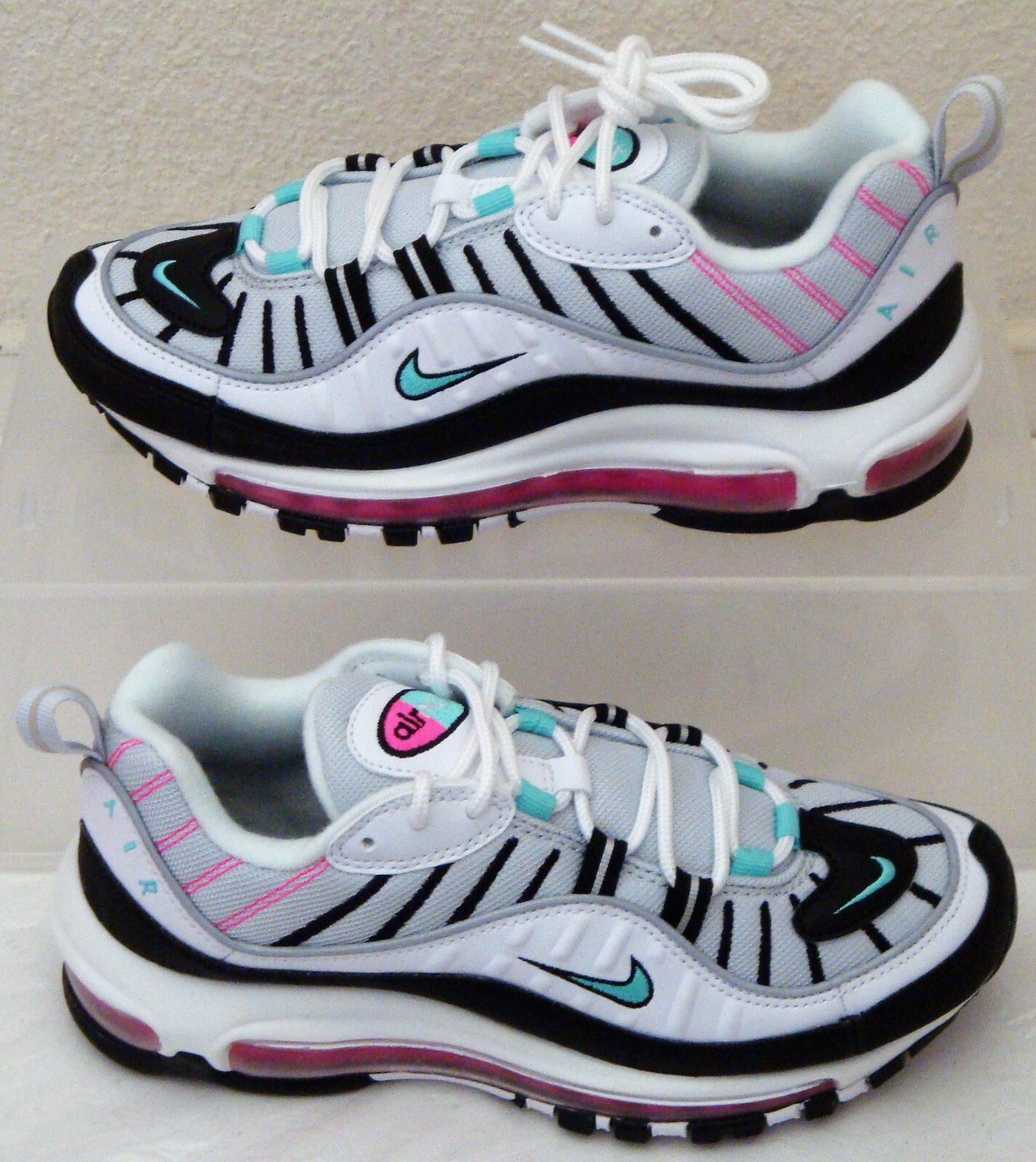 New Nike Air Max 98 Aurora Green Womens US Size 6.5 UK 4 EUR