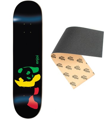 Enjoi Skateboard Deck Rasta Panda with MOB GRIPTAPE 8.0' BRAND NEW IN SHRINK