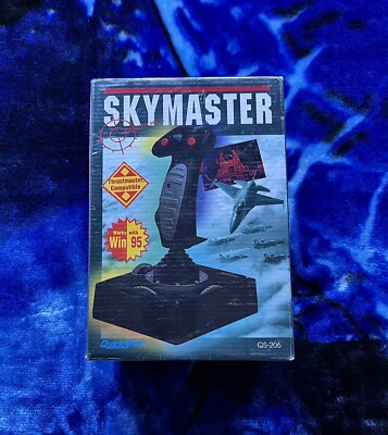 Sky Master Flight Simulator Joystick QS-206 Quickshot 1994 With Box