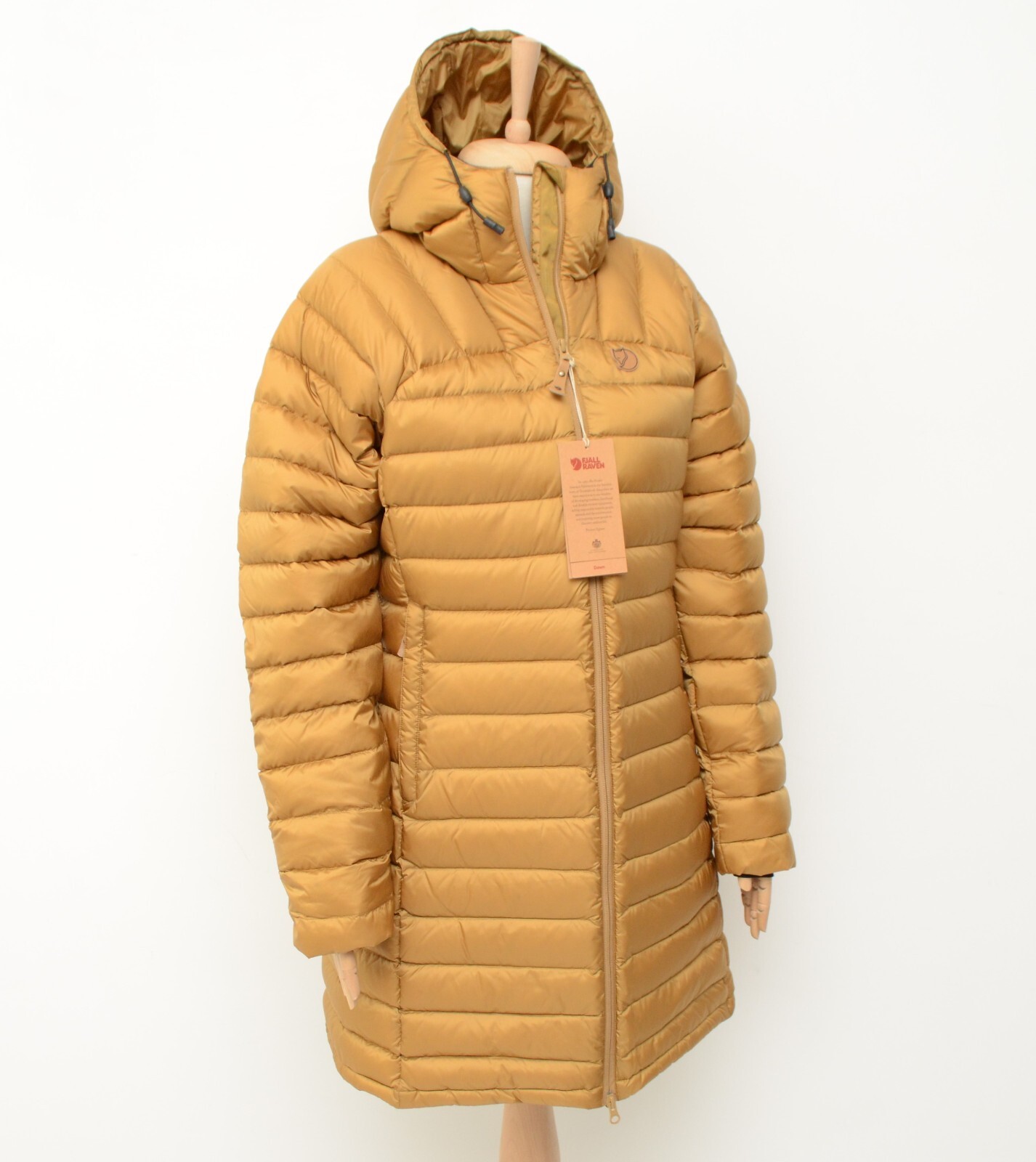 Pre-owned Fjall Raven Women's Fjallraven Snow Flake Parka Down Jacket Coat Buckwhear Brown Size Xs