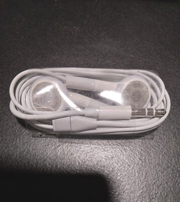 genuine apple ipod original earphones ma662gb vintage earbuds wo mic 100 oem 353555374761