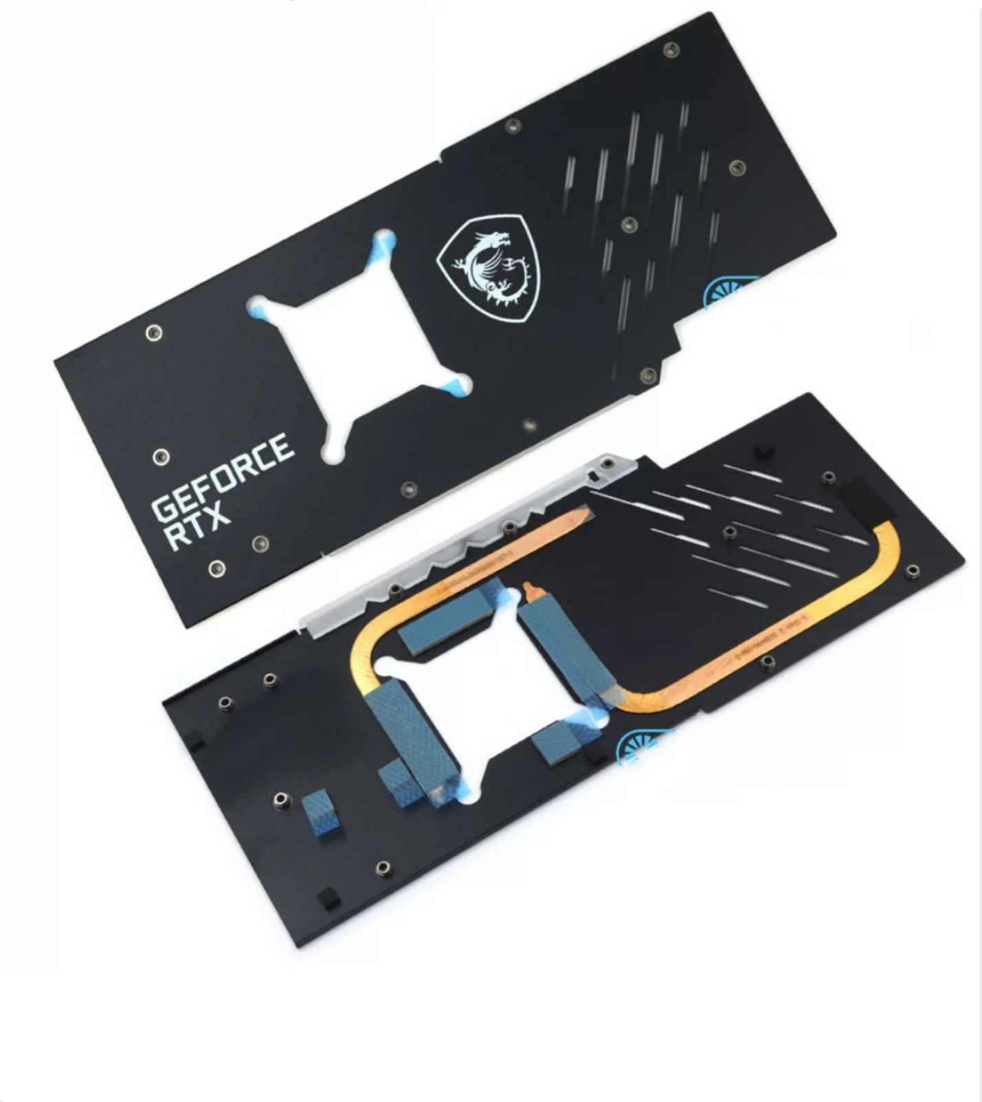 MSI RTX 3080 RTX3090 GAMING X/Z TRIO Video Card GPU Back MSI RTX 3080 RTX3090 GAMING X/Z TRIO Video Card GPU Back