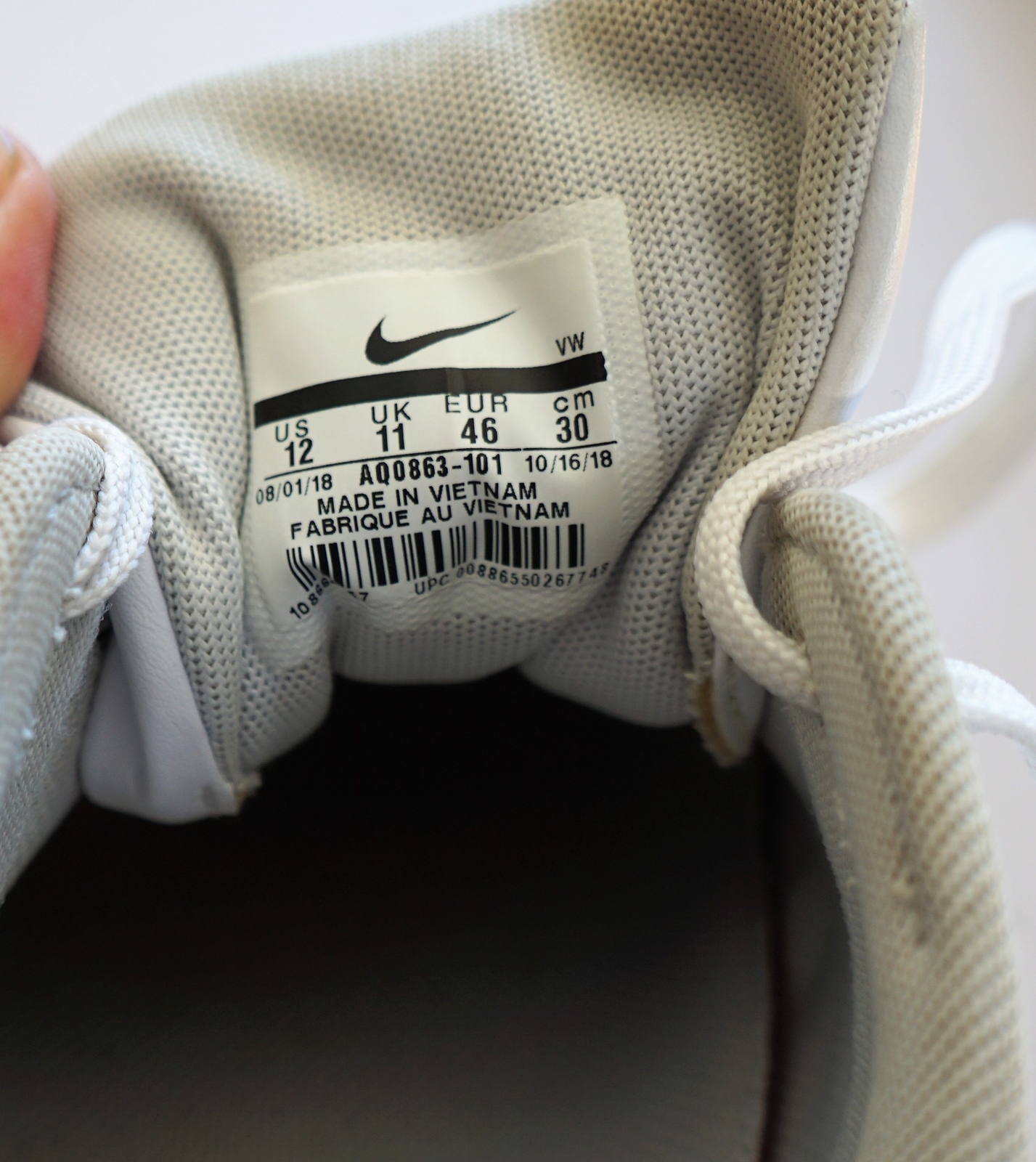 NIKE Men's Size 12 Air Max 1 Golf White Gum White Swoosh AQ08636-101:  купить с доставкой из США, цена 25 864 руб - (134183805202)