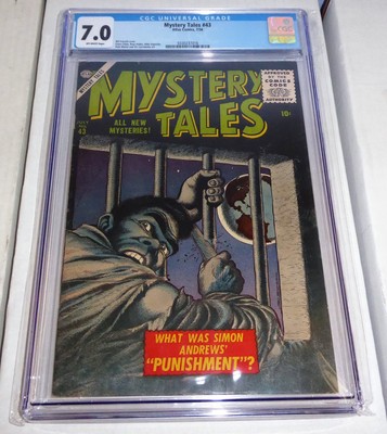 Mystery Tales #43 Atlas Comics 7/56 CGC Universal Grade 7.0 Bill Everett Cover