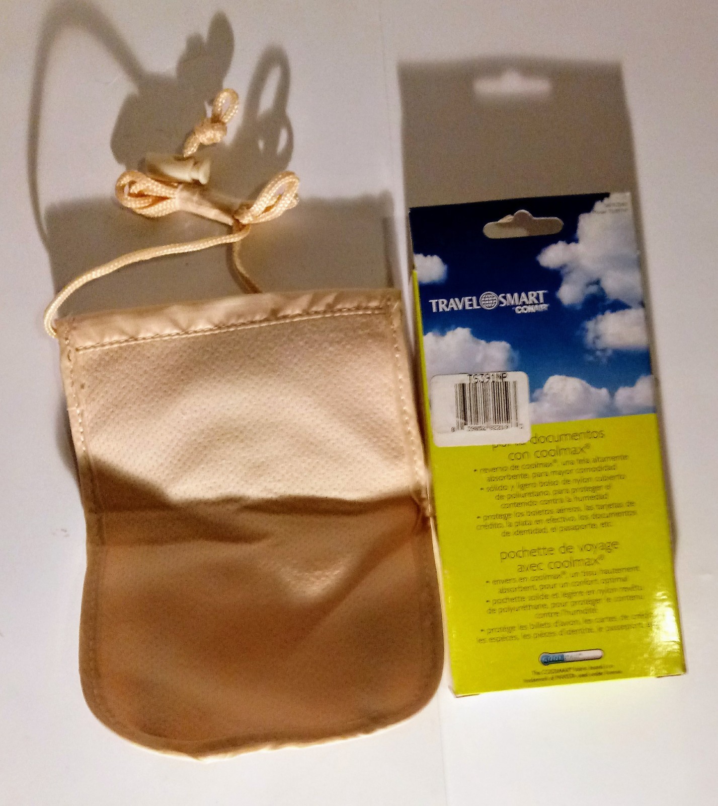 TRAVEL SMART NECK SECURITY POUCH WITH COOLMAX BY CONAIR