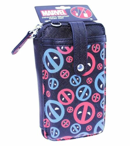 Marvel Deadpool Crossbody Wristlet Phone Case & Wallet - NEW W...