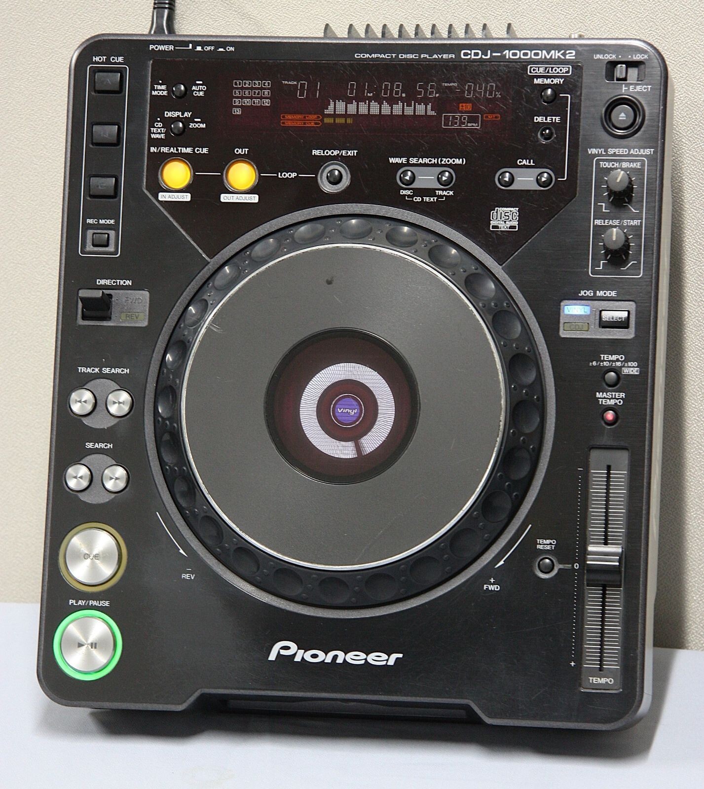 Pioneer CDJ-1000 MK2 DJ Turntable CD Deck Operation Tested