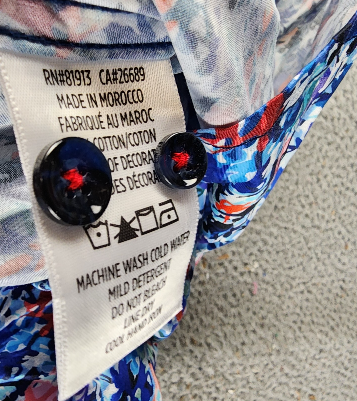 Robert Graham Maspeth Tailored Fit Woven Shirt Men's S Multicolor Button Closure - Picture 11 of 15