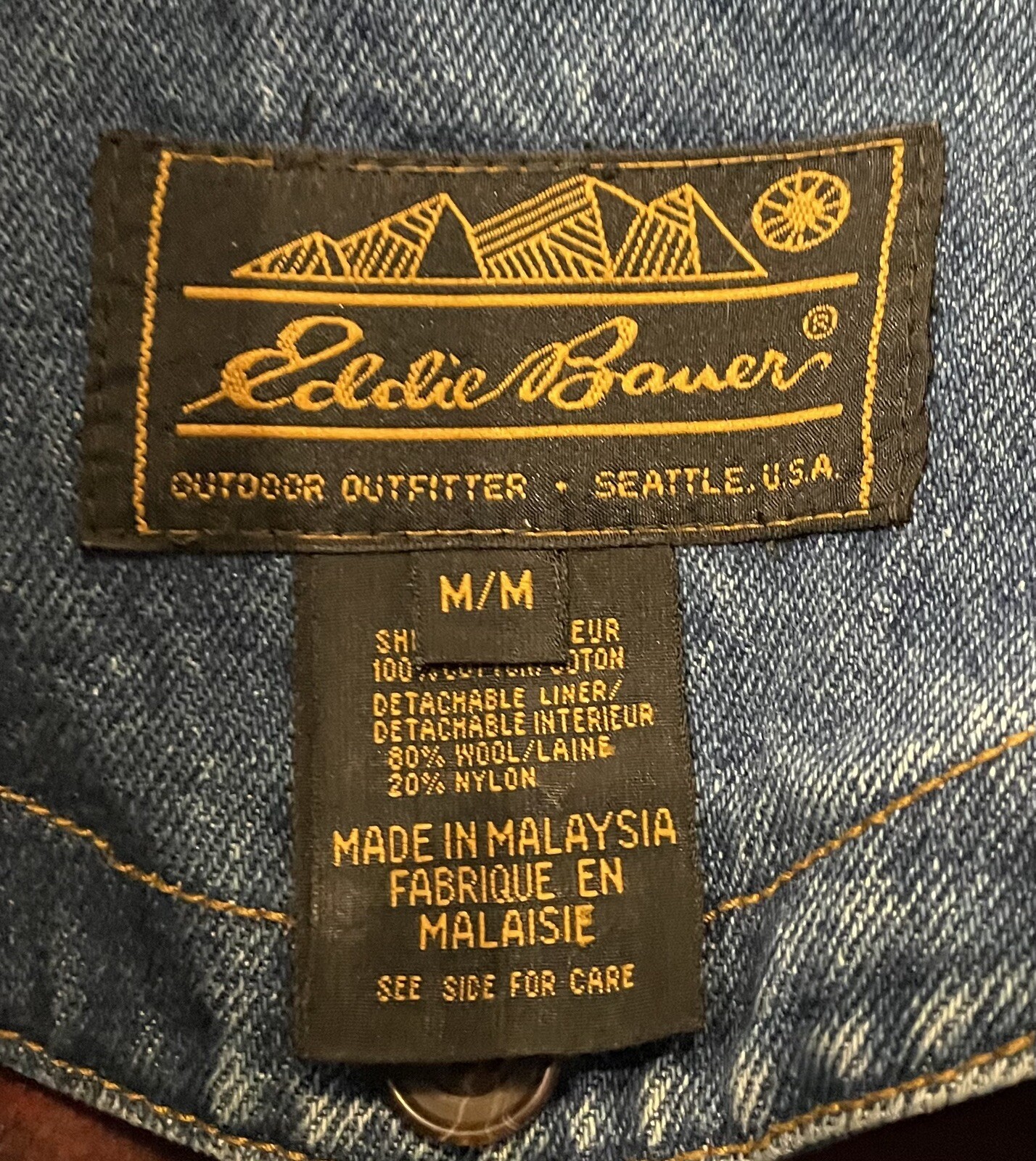 Vintage Eddie Bauer Men s Denim Jean 