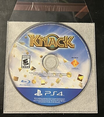 Knack (Sony PlayStation 4, 2013) GAME DISC - CLEAN & TESTED