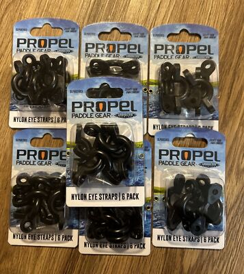7x Propel Paddle Gear Kayak Accessories NYLON EYE STRAPS 6 per Each Box