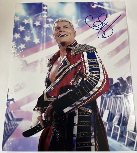 Cody Rhodes Signed 8x10 Photo Wwe American Nightmare AEW