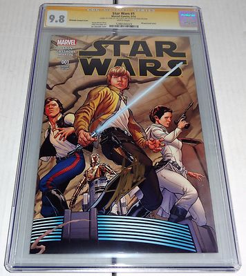 Star Wars #1 1st Day of Issue Release Quesada Sketch 1:100 Variant STAN LEE CGC