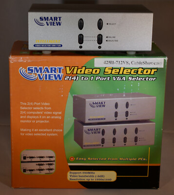 Smart View VRM-712E Manual 2 Input VGA Video Selector