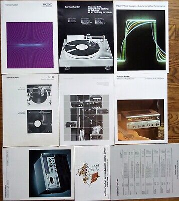 Harman Kardon Receiver, Turntable, Amplifier, Cassette Deck, Brochure, Originals
