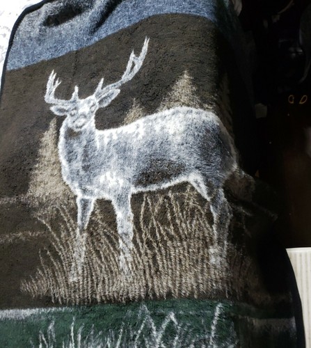 Vintage Faux Fur Deer Blanket | eBay