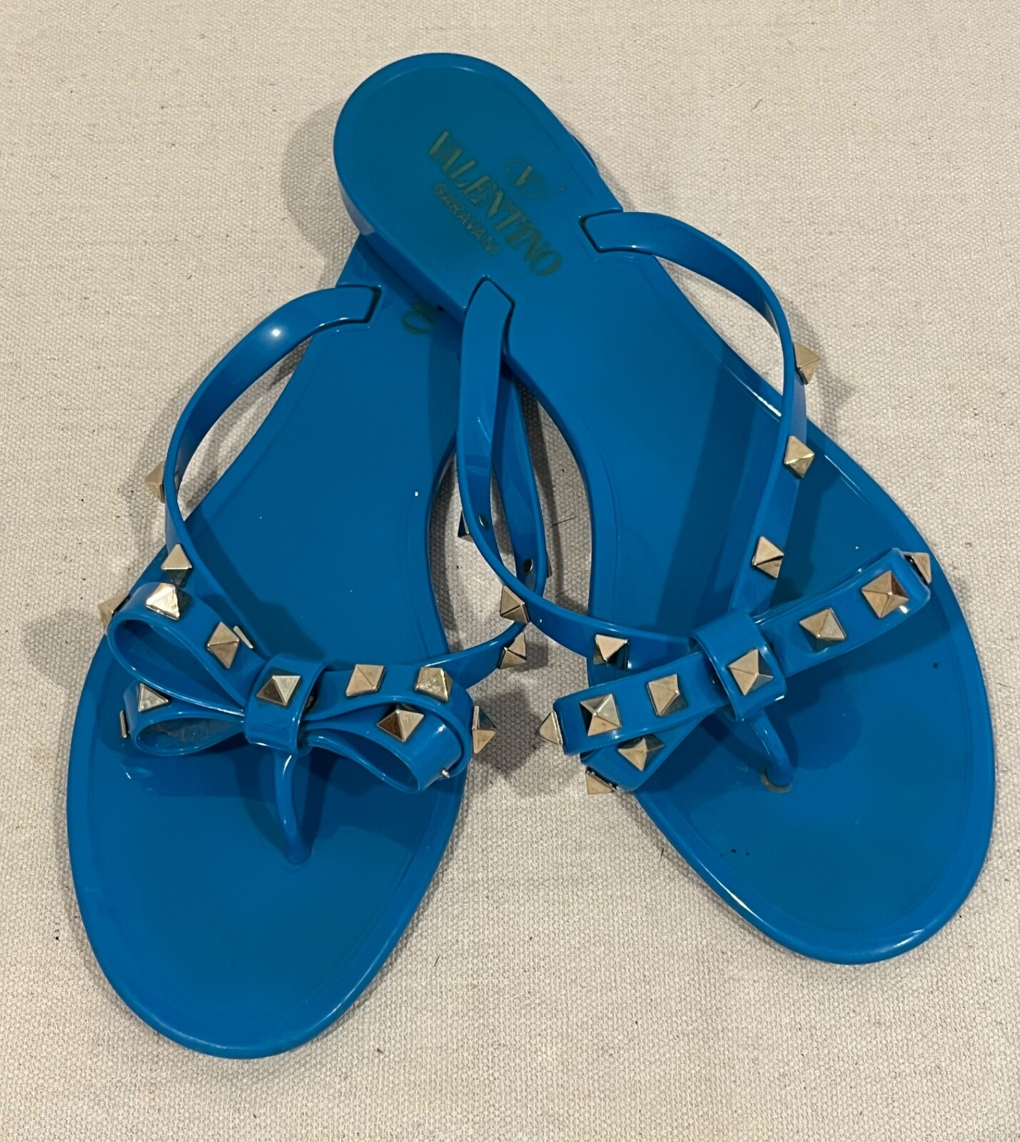 サンダル VALENTINO GARAVANI Men Sandals Gnawed Blue 6Y2S0J93MYC DL7 Valentino Garavani Sandals Blue Mens Valentino Garavani