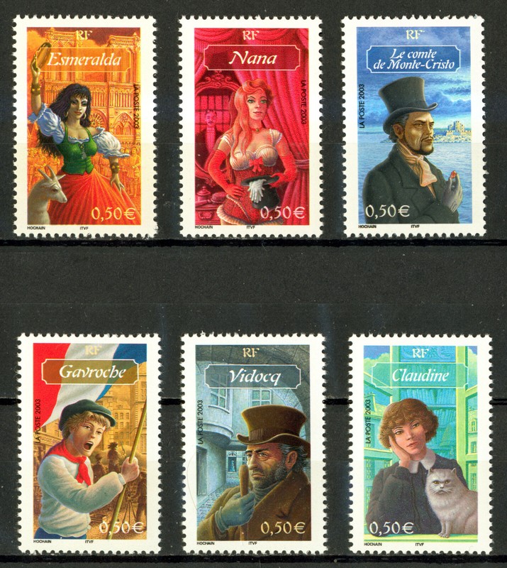France 3588/93 DestinÃEs Romanesques, 2003, Neufs Xx, Tres Beaux