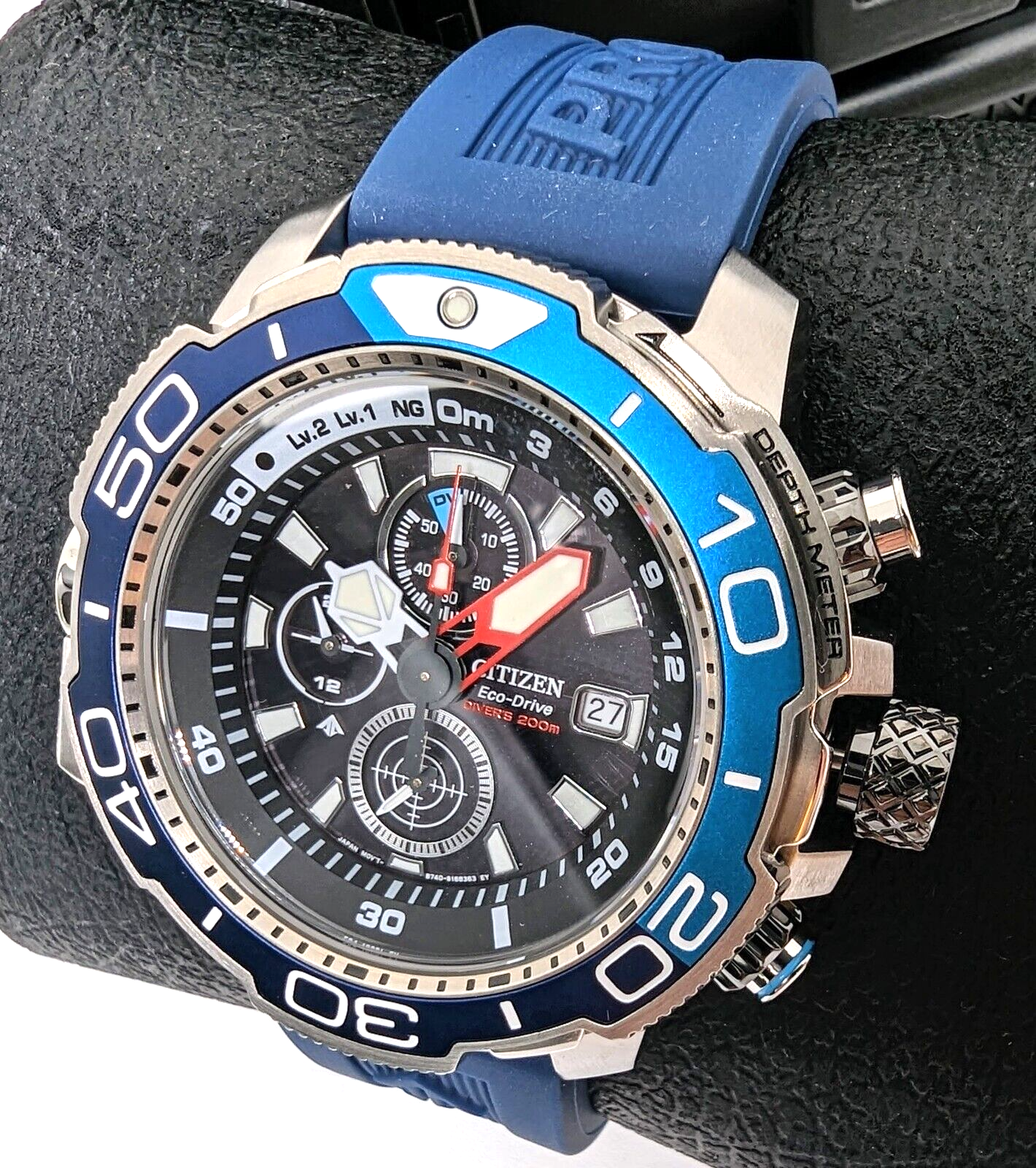 Pre-owned Citizen Promaster Aqualand Bj2169-08e Eco-drive Dive Watch