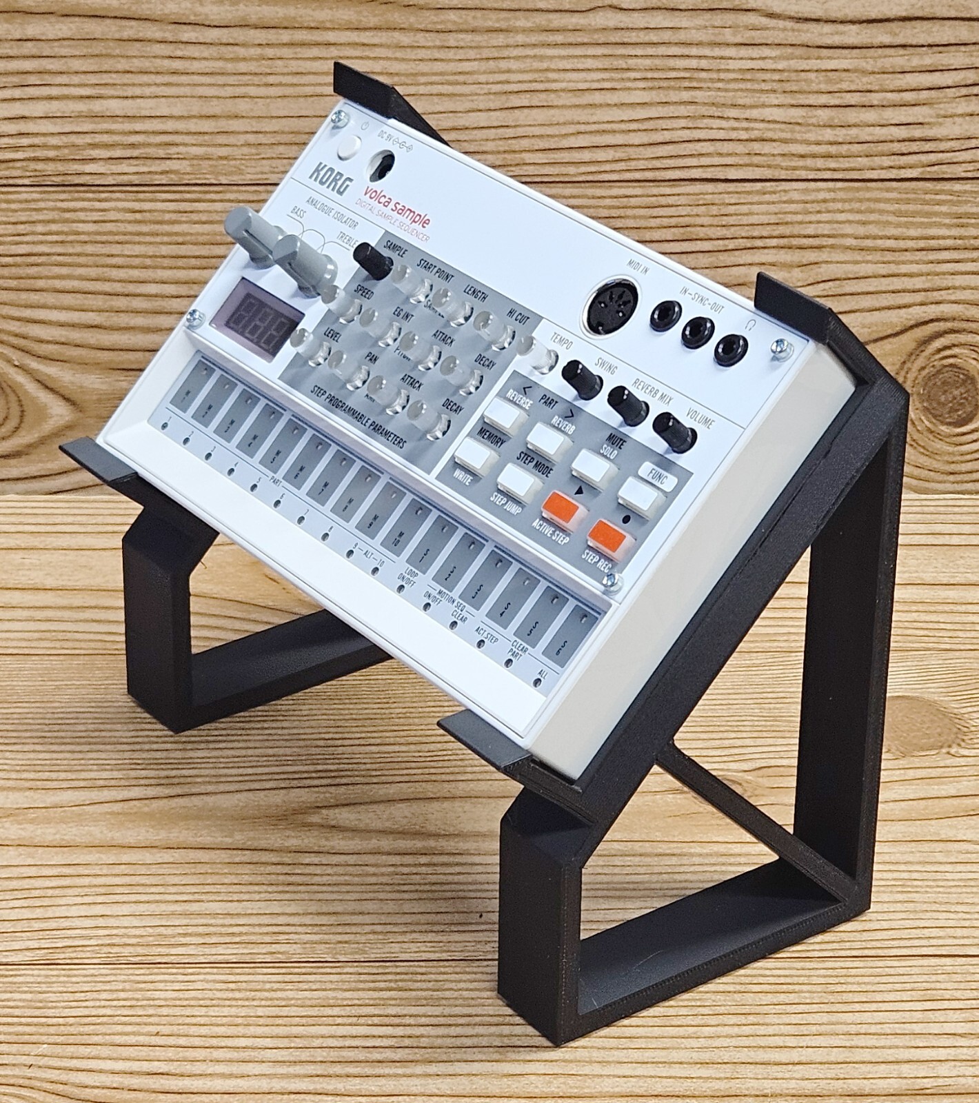 Desktop Dual Height Angled Stand for Korg Volca Beats Drum