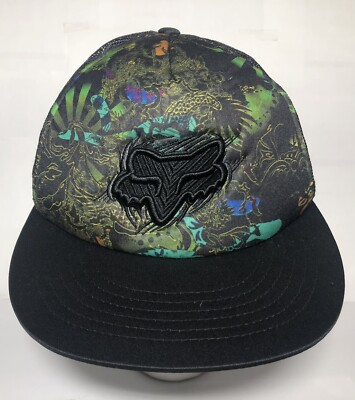 Rare Vintage FOX RACING SnapBack Mesh Trucker Hat RN97275 VENDOR# YNG25