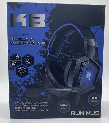 New Run Mus K8 Professional Gaming Headset High Performance Brand