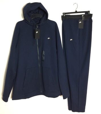 navy blue nike sweatsuit mens