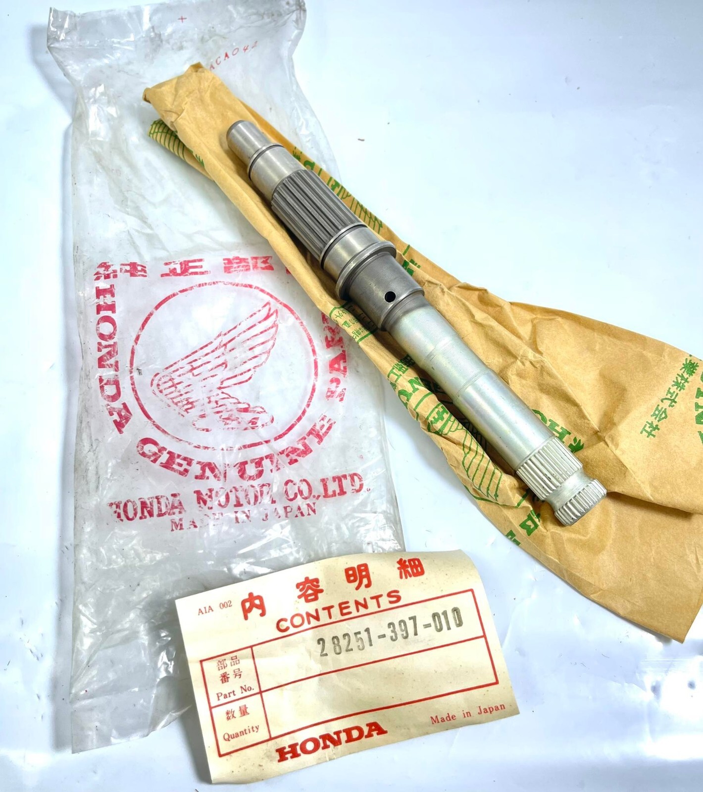 HONDA XL100 XL125 CB125S CT125 TL125 SPINDLE KICK STARTER
