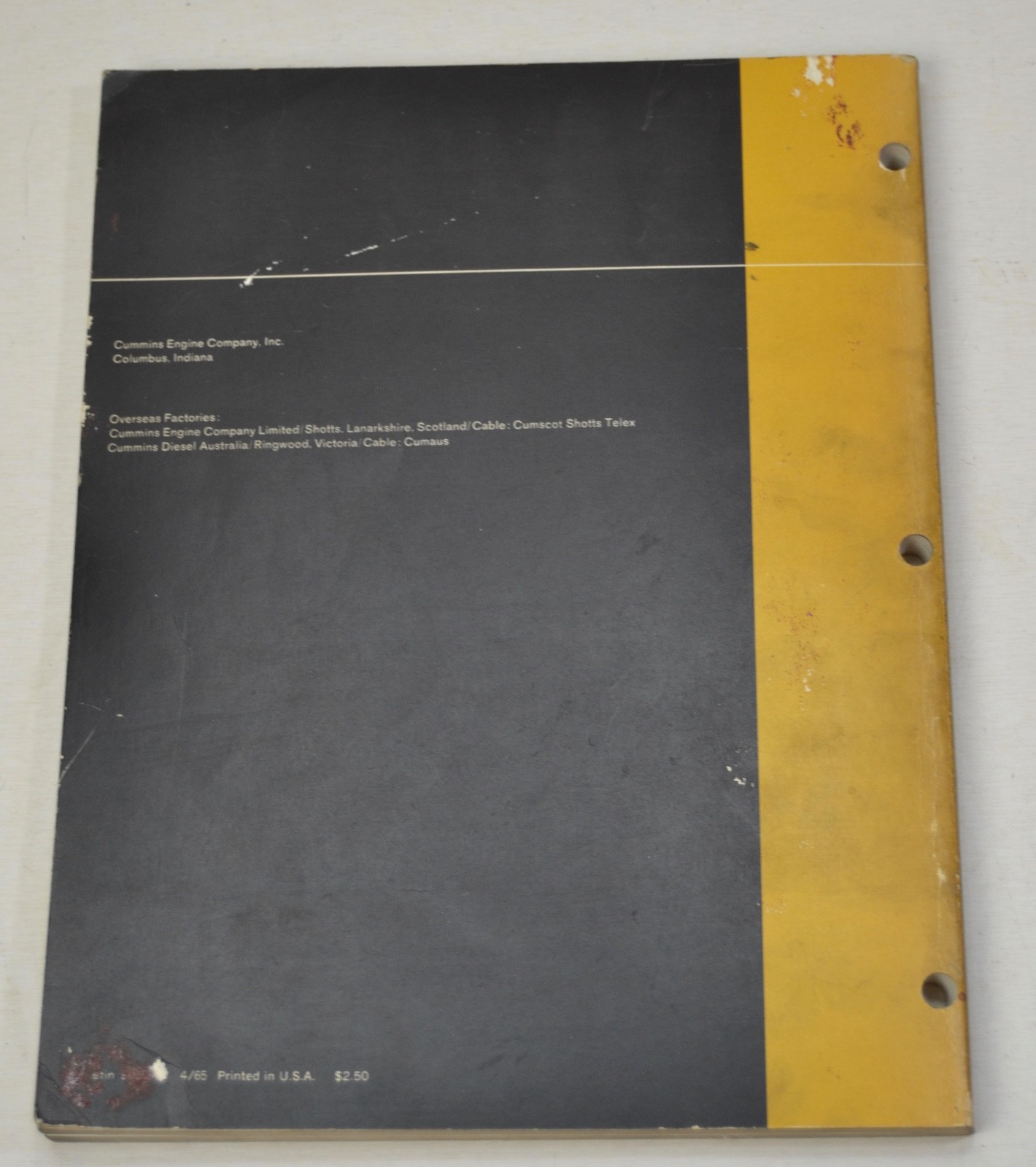 Cummins Diesels  H and NH Series Shop Manual