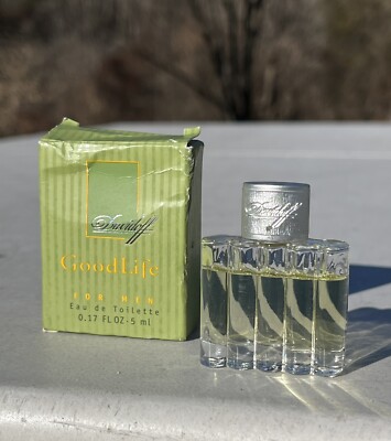 Davidoff Good Life for Men Toilette Miniature Splash  0.17 FL oz / 5 Ml New NIB