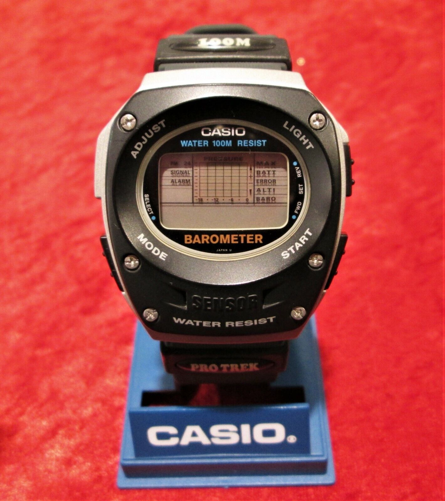 1990 CASIO PRO TREK BM-610 BAROMETER Wristwach - New Old 1990 CASIO PRO TREK BM-610 BAROMETER Wristwach - New Old