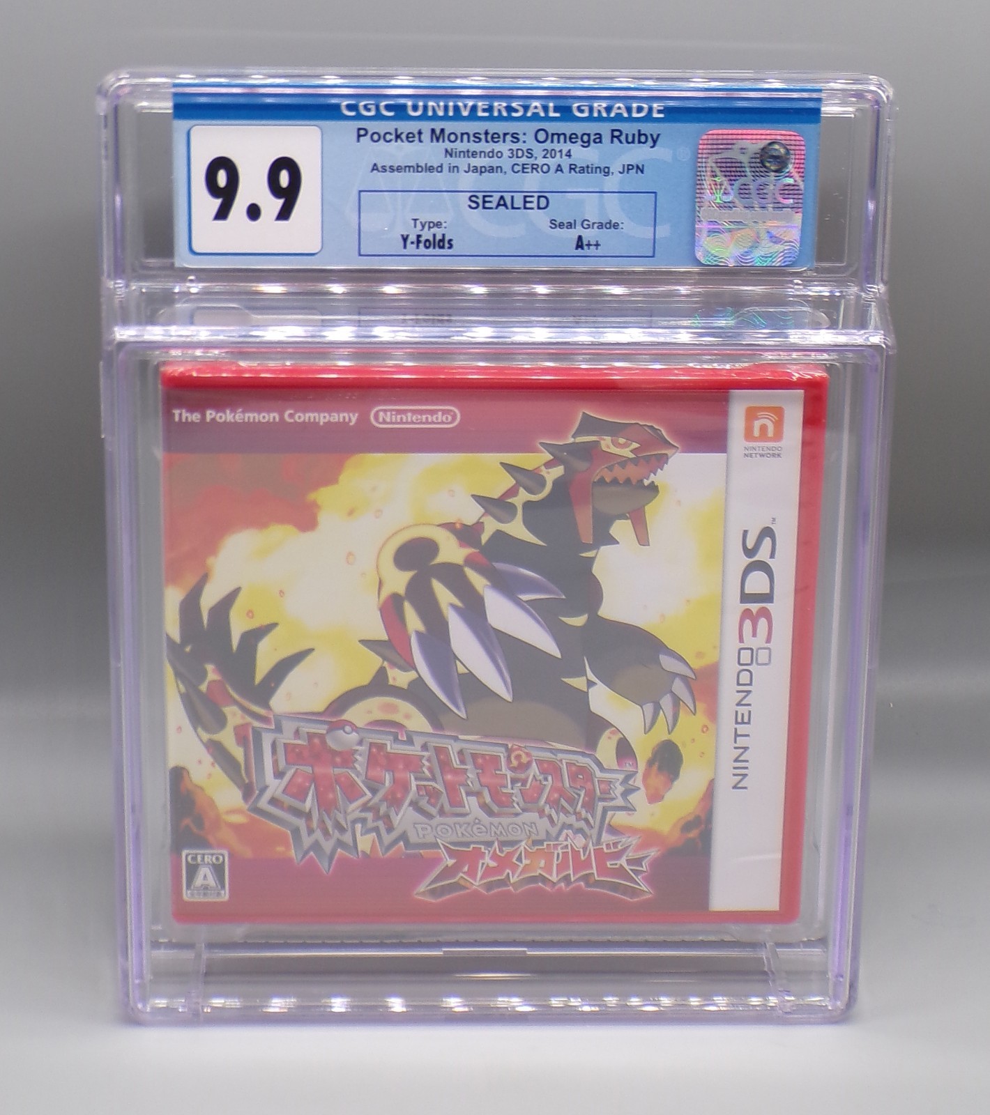 CGC 9.9 Nintendo 3DS POKEMON Omega Ruby SEALED game A++