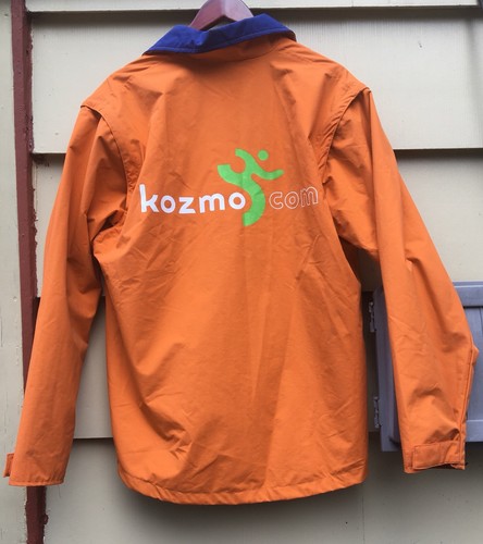 Preowned KOZMO.COM Orange / Blue Jacket Size Medium Vintage Rare