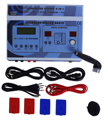 Prof. Home use 4 Channel Electrotherapy Plus Physical Ultrasound Therapy Unit US
