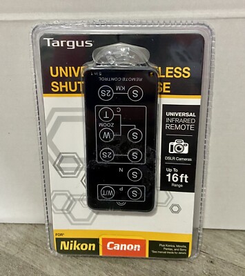 Targus Universal Wireless Shutter Release Infrared Remote TG-USR0I  New & Sealed