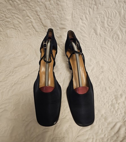 HERMES 38 大人気　黒 HERMES BLACK HEEL SEMELLE CUIR EU 38 US 7 Vintage | eBay