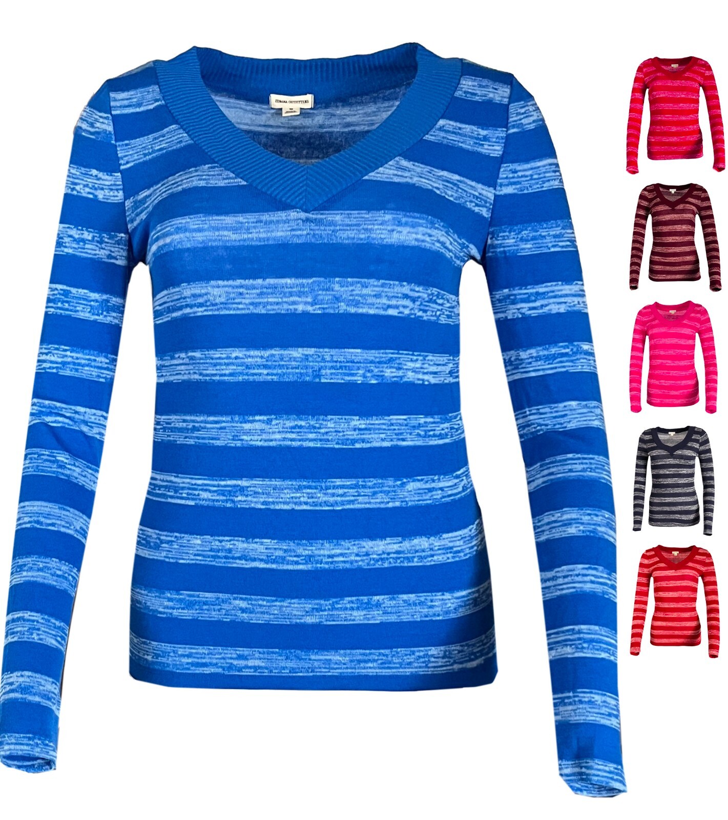 ニット・セーター IONSEOUL Sunday V-neck Stripe Knit JE1205 V-Neck Striped Pullover Knit SWEATER TOP Sz S ~ L | eBay