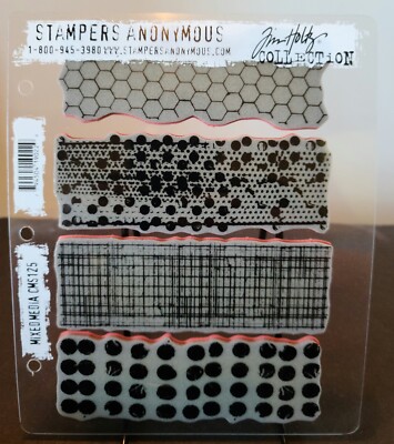 Stampers Anonymous Tim Holtz Rubber Clings Stamps Mixed Media CMS125