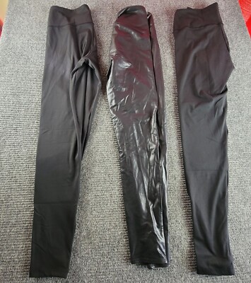 Felina Women's 2 Pack Wide Large Waistband Sueded Lightweight Legging Black 