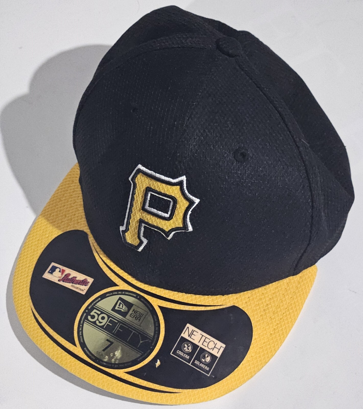 帽子 AUTHENTIC LOGO HAT Pittsburgh Pirates Red/Gold P Logo New Era 59Fifty 7 1/4 MLB