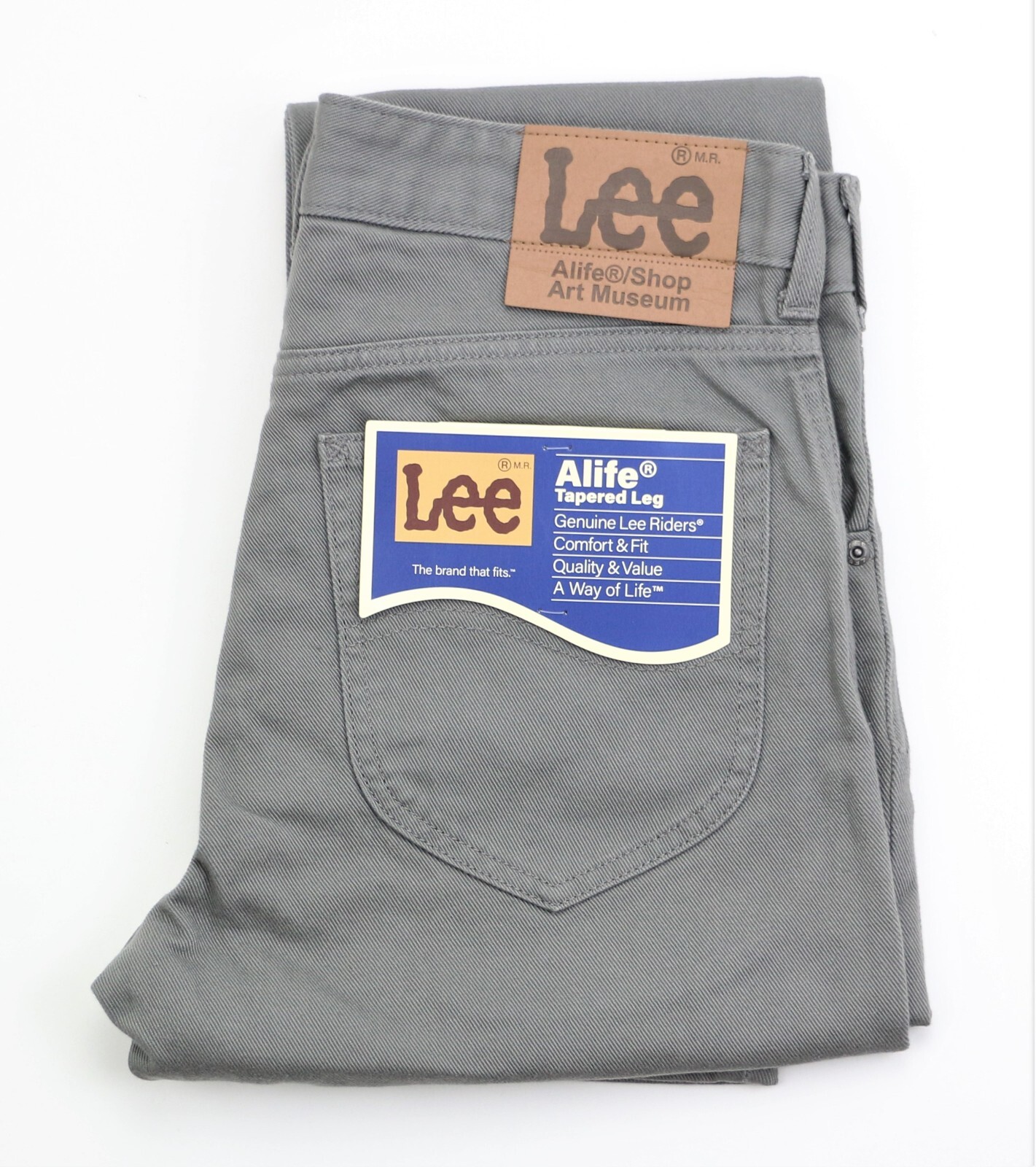 

Брюки Lee Alife Jeans Riders из хлопкового твила, серые, мужские, размер W30 L32, зауженные, новинка, Серый