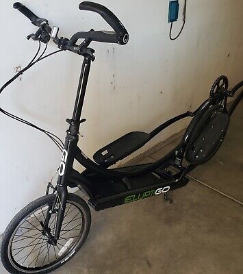 elliptigo 8c long stride elliptical bike metallic orange new tracks rollers 203758752077