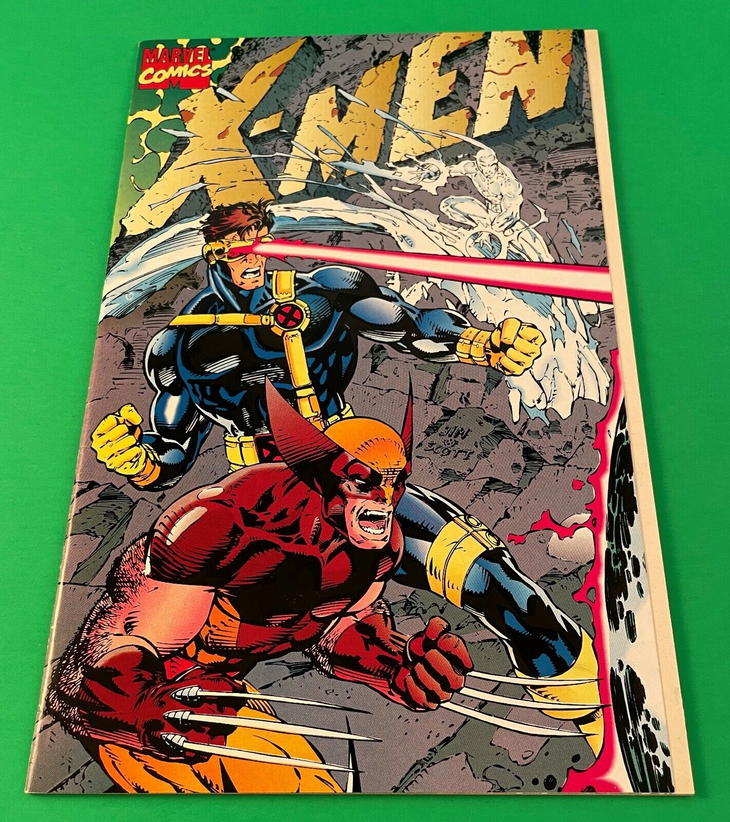 X-Men Issue #1 Marvel Comics 1991 Wolverine Cyclops Foldout X-Men Issue #1 Marvel Comics 1991 Wolverine Cyclops Foldout